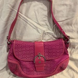 Coach purse. Bright pink.